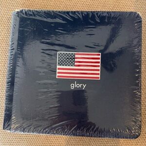 Navy Blue Glory Album with American Flag